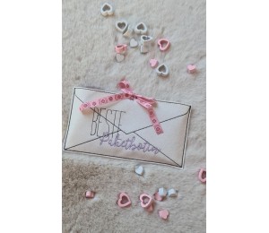 Stickdatei ITH - Umschlag & Anhänger Brief